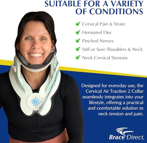 Brace Direct Neck Traction Device - Cervical Air Collar 2 with Pump