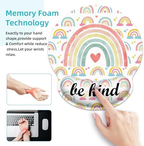 Inspirational Ergonomic Mouse Pad with Wrist Rest for Desk Work Office