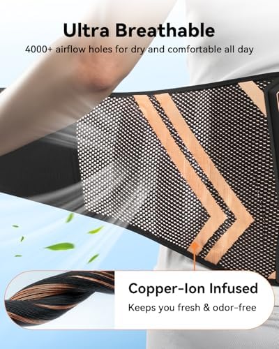 Ultra Breathable Back Brace for Lower Back Pain Relief Medical Grade