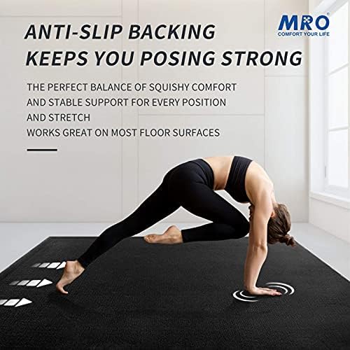 MRO Extra Large Yoga Mat, 12'x6'/9'x6'/7'x5'/6'x4' (9MM)