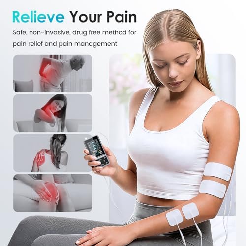 FDA Cleared TENS Unit Muscle Stimulator, HD Color Screen & 24 Modes