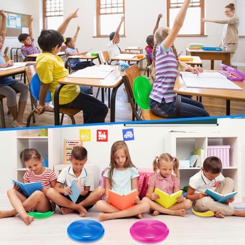 Jerify 4 Pcs Wiggle Seat Flexible Inflated Wobble Cushion