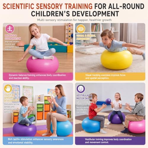Lewtemi 4 Pcs Flexible Seating for Classroom Elementary 20'', Fresh Color
