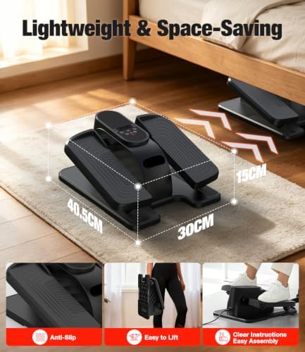 Under Desk Elliptical Machine 12 Speeds & 12 Auto Programs