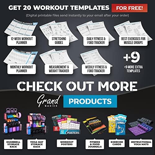 Extra-Large Instructional Yoga Mat with Poses Printed On It - 3X Bigger & 2X Wider than Regular Workout Mats - 150 Illustrated Yoga Poses and Stretches - Wide, Non-Slip, Barefoot Exercise Mat
