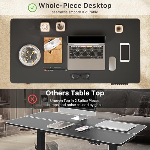 JOY worker Small Electric Stand Up Desk, 40" Whole Piece Height Adjustable