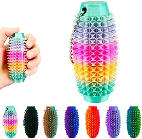 Easter Basket Stuffers for Teens and Toddlers, Pain Fidget Keychain, Hard Spiky Stress Relief Toy for Adults, Little Ouchies Stim Fidget for Focus and Anxiety