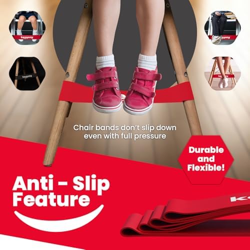 Chair Bands for Kids with Fidgety Feet, Desk Bands for Classroom