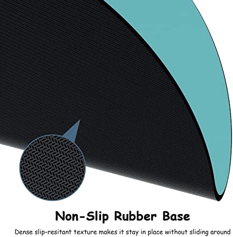 Dapesuom Small Mouse Pad, 6 x 6 Inch Thick Rubber Premium-Textured Non-Slip Portable & Washable Round Mini Mouse Mat for Women Men Wireless Laptops Keyboard Tray Gaming Work Computer, Malachite Green