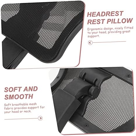Adjustable Office Chair Headrest Cushion Ergonomic Computer Chair Head Support with Height and Angle Rotation for Neck Pain Relief and Comfortable Home Office Use