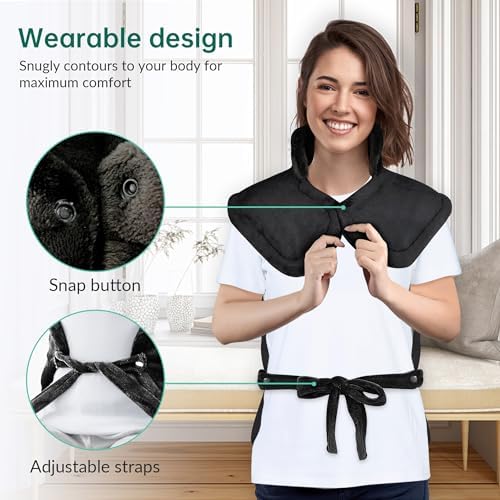 Snailax Heating Pad for Neck & Shoulders and Back, FSA Eligible, 24 x 33