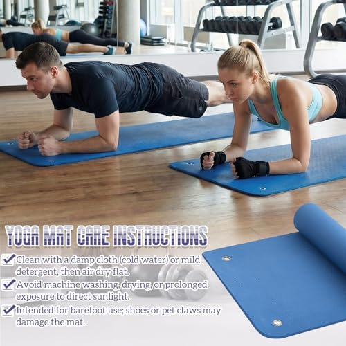 Briwooody Yoga Mat with Hanging Holes