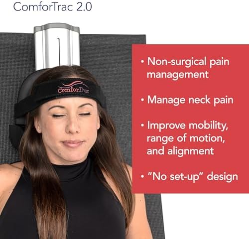 ComforTrac-Deluxe Home Cervical Traction Kit 2.0, Neck Therapy, Discomfort Relief, Relieve Cervicalgia, Degeneration of Disc, Spondylosis, and More, Carrying Case Included