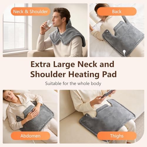 Heating Pads for Neck and Shoulders and Back, Neck Heating Pad