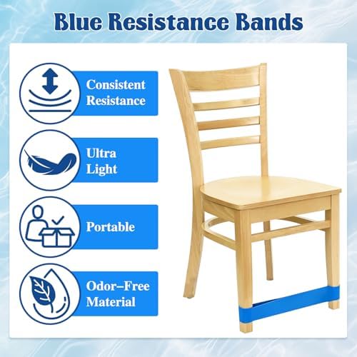 18 Pcs Classroom Chair Bands for Kids with Fidgety Feet,Stretchy Rubber Fidget Bands,Flexible Desks Stretch Foot Band ADHD Autism Tools for Students Sensory