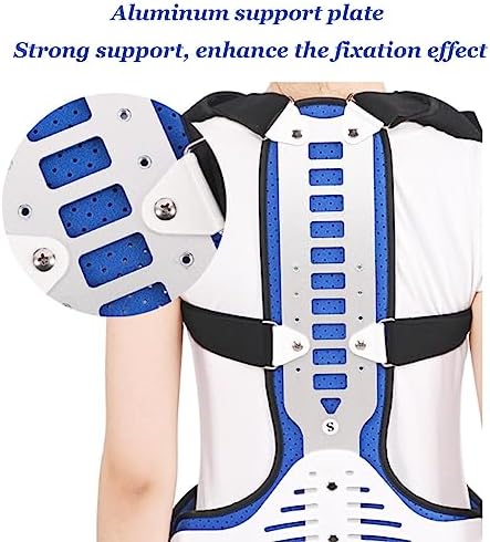 Spinal Orthosis Fixation Brace Back Correction Bracket Adjustable Scoliosis Orthosis Scoliosis Corrector for Men and Women,L,L