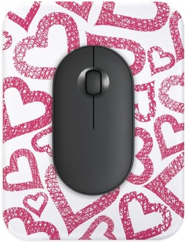 Small Mouse pad, with Edge-Sewn Design, extends Service Life by Twice, occupying the Optimal Size for the Mouse and Wrist Position. (Love)