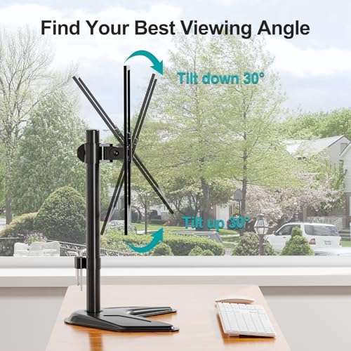 MOUNT PRO Free Standing Single Monitor Stand for Max 32 inch/17.6lbs Screen