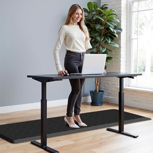 Anti-Fatigue Kitchen Mats for Floor Standing and Comfort Desk Mats 17"x60"
