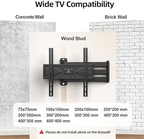 USX STAR Corner TV Wall Mount Long Arm Full Motion for 42 50 55 65 inch TVs