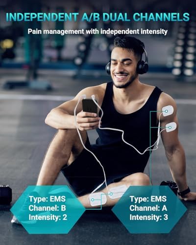 Comfytemp 3-in-1 TENS Unit Muscle Stimulator for Pain Relief, Rechargeable