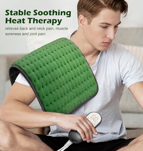 VALGELUIK Heating Pad for Back Pain Relief, 12"x24" Electric Heat Pad Gifts