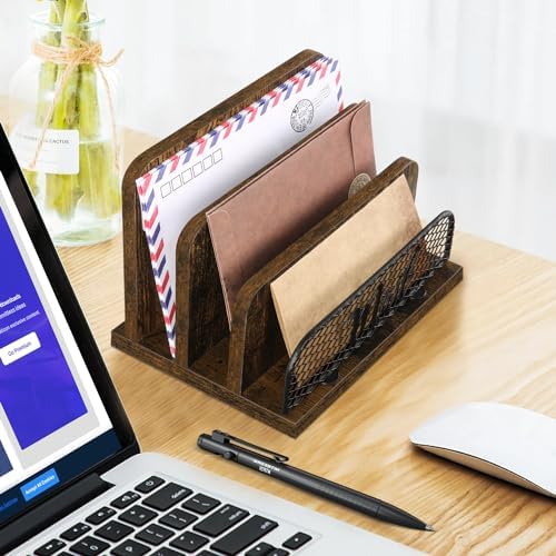 YINMIT Mail Organizer Countertop with 3-Slot