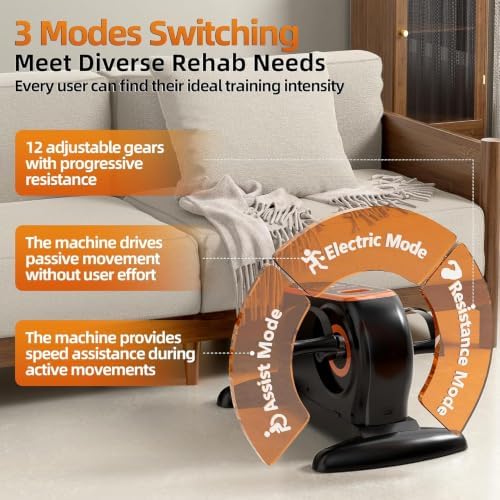 Pedal Exerciser for Seniors with Leg Support, Leg Exercise Machine for Home