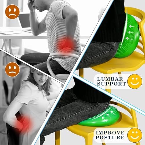 Wobble Cushion Core Balance Disc, Adults Air Wobble Board Balance Ball, Balance Board Seat for Kids, Flexible Seating for All Age Balance Pad