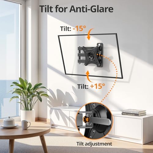 Monitor Computer Vesa Small 24 inch TV Wall Mount for 13-31", Full Motion