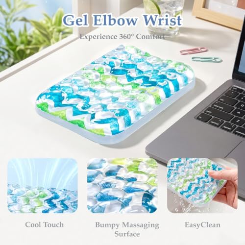 Ospelelf Elbow Wrist Rest Pad for Desk, Gel Arm Rest Pad Support for Office