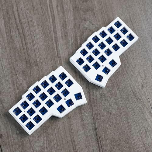 YMDK 2.4Ghz Wireless Split Keyboard Corne V4 46 Keys Ergonomic Hotswappable 40% Layout 3D PLA Vial All Key Programmable Mini Independent Gaming Keyboard Kit