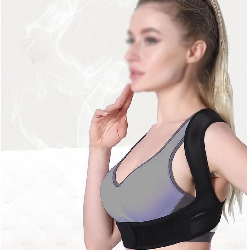 The Posture Correction Belt with Shoulder Opening Is Invisible Can Prevent Hunchback (D,XL)