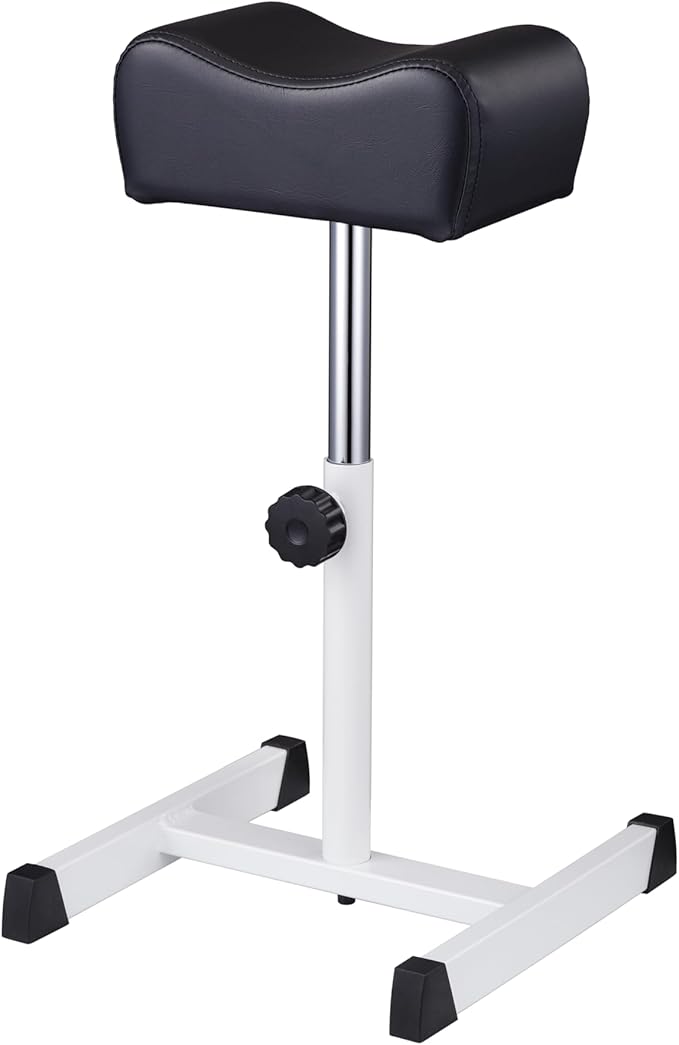 Pedicure Foot Rest,Soft,Nail Tech,Tattoo,Spa,Reinforce,Adjustable Height,Non-Slip,Black
