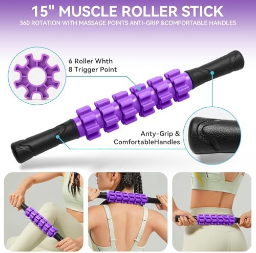Krightlink 5 in 1 Foam Roller Set High Density Deep Tissue Massager