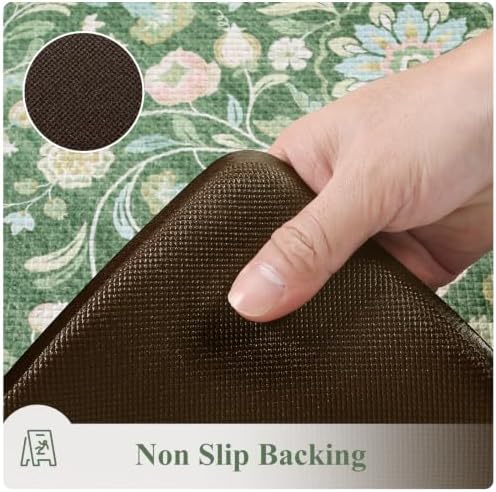 KIMODE Kitchen Floor Mat Anti Fatigue,Kitchen Runner Rug Sets of 2 Non Slip