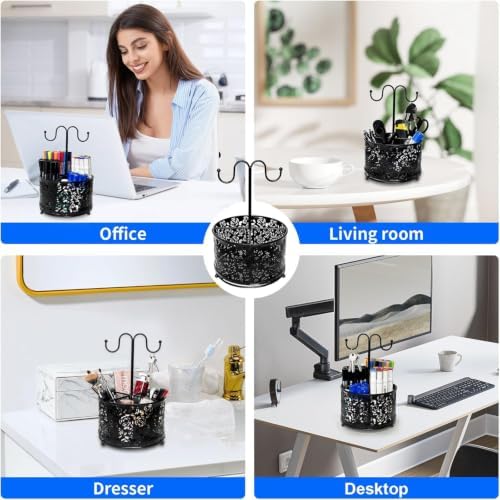 Pen Holder for Desk,360 Degree Rotating Pencil Holder Organizer