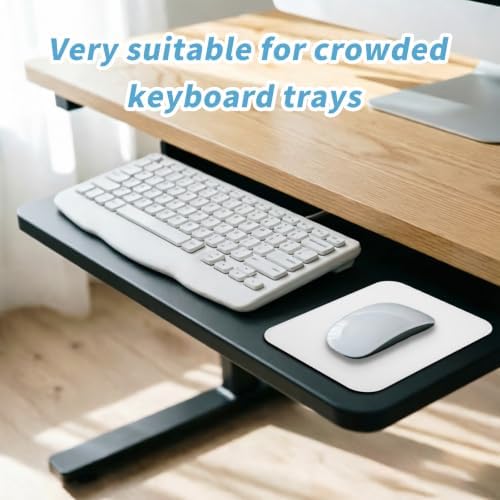Small Mouse pad, with Edge-Sewn Design, extends Service Life by Twice, occupying the Optimal Size for the Mouse and Wrist Position. (White)