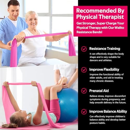 Resistance Bands for Working Out, Stretch Bands for Exercise, Yoga, Pilates
