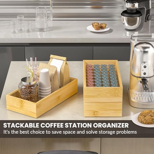 Bamboo Kitchen Drawer Organizer, Deep 2-Pack, 12" x 6" x 2.5"