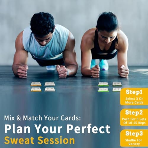 Suspension Workout Cards, 62 Exercises Cards Deck Large Size 5" x 3.5" Fitness Cards for Women & Men, Beginner Fitness Guide to Training Exercises at Home or Gym (Suspension, Vol 1)