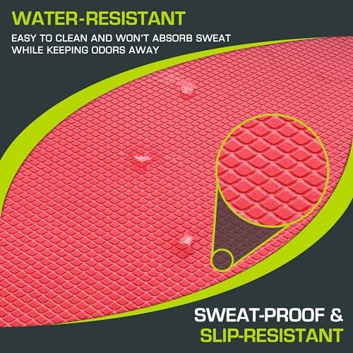 ProsourceFit Exercise Balance Pad, Non-Slip Cushioned Foam Mat & Knee Pad for Fitness and Stability Training, Yoga, Physical Therapy
