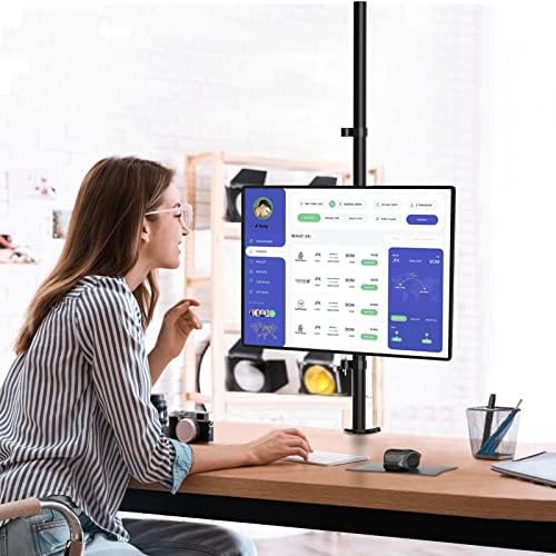 WALI Tall Monitor Arm Mount for Desk for 13-38 inch Screens, up to 22lbs
