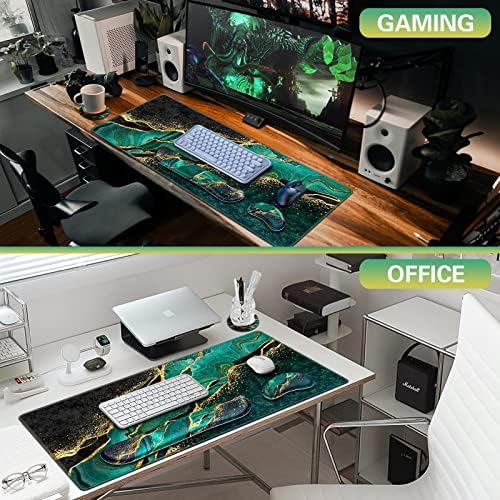 Canjoy Desk Mat with Wrist Rest, Keyboard and Mouse Pad Wrist Support Pad