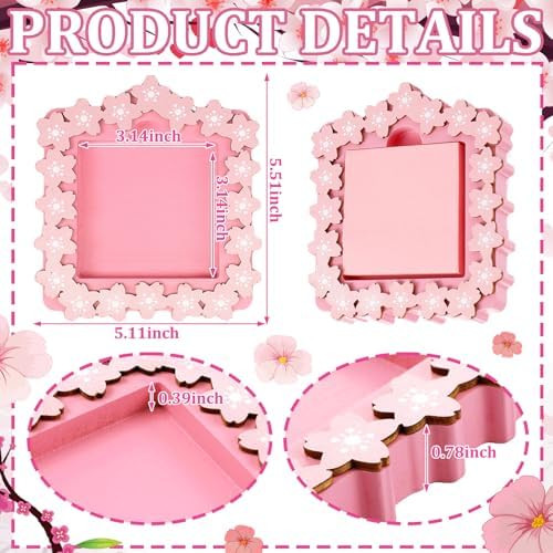 Cherry Blossom Sticky Note Holder Large for 3 x 3 Sticky Notes