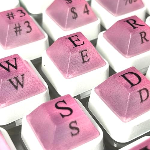 80 Pcs Long Nails Raised Keyboard Stickers for Typing & Gaming Gap Expander