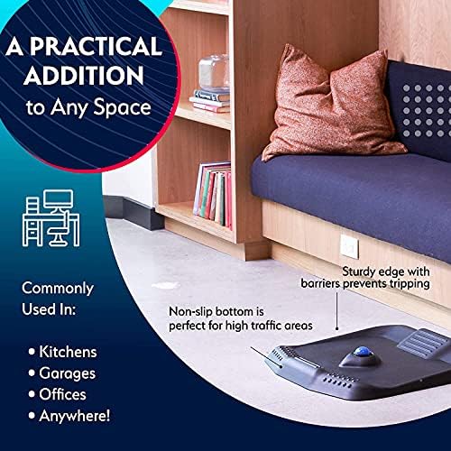 Sky Solutions Anti Fatigue Kitchen Mat – Genius Ergonomic Cushioned Floor Mats for Office or Home Standing Desk or Sink w/Acupressure Massage Ball (Emerald)
