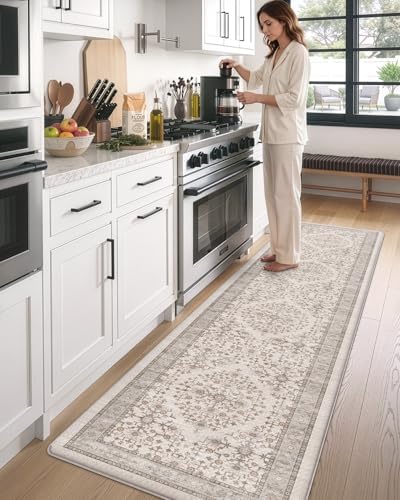DEXI Kitchen Floor Mats Cushioned Anti Fatigue Runner Rug, 24x87