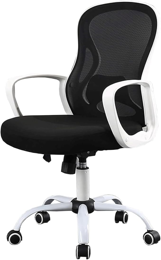 Breathable Mesh Office Chair - Swivel Desk Chair with Adjustable Armrests, All-Day Comfort