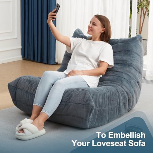 Hobestluk Big Bean Bag Chairs for Adults Fireside BeanBag Couch Togo Sofa